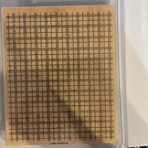 Stampin’ Up! 1 PC set Stipple Plaid never used